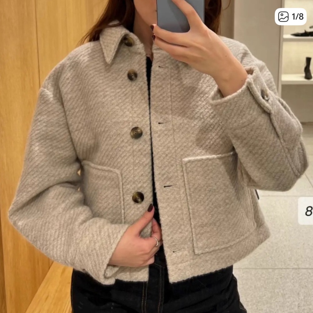 SOLD Women's Cream Wool Jacket